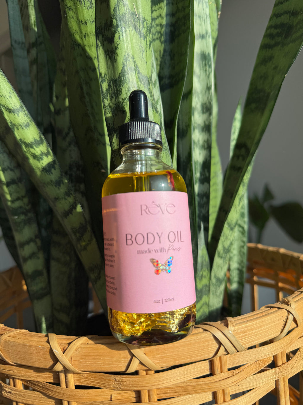 4 0z. Body Oil & Roses
